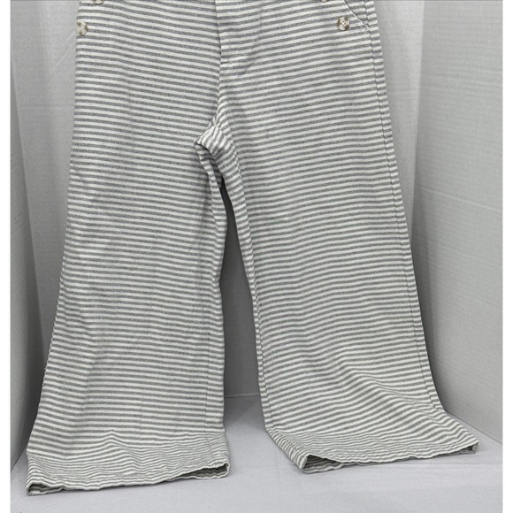 Merona Womens 4 Nautical Stripe Wide Leg Pants Preppy Beach Ocean Lagenlook Boho - Picture 8 of 10